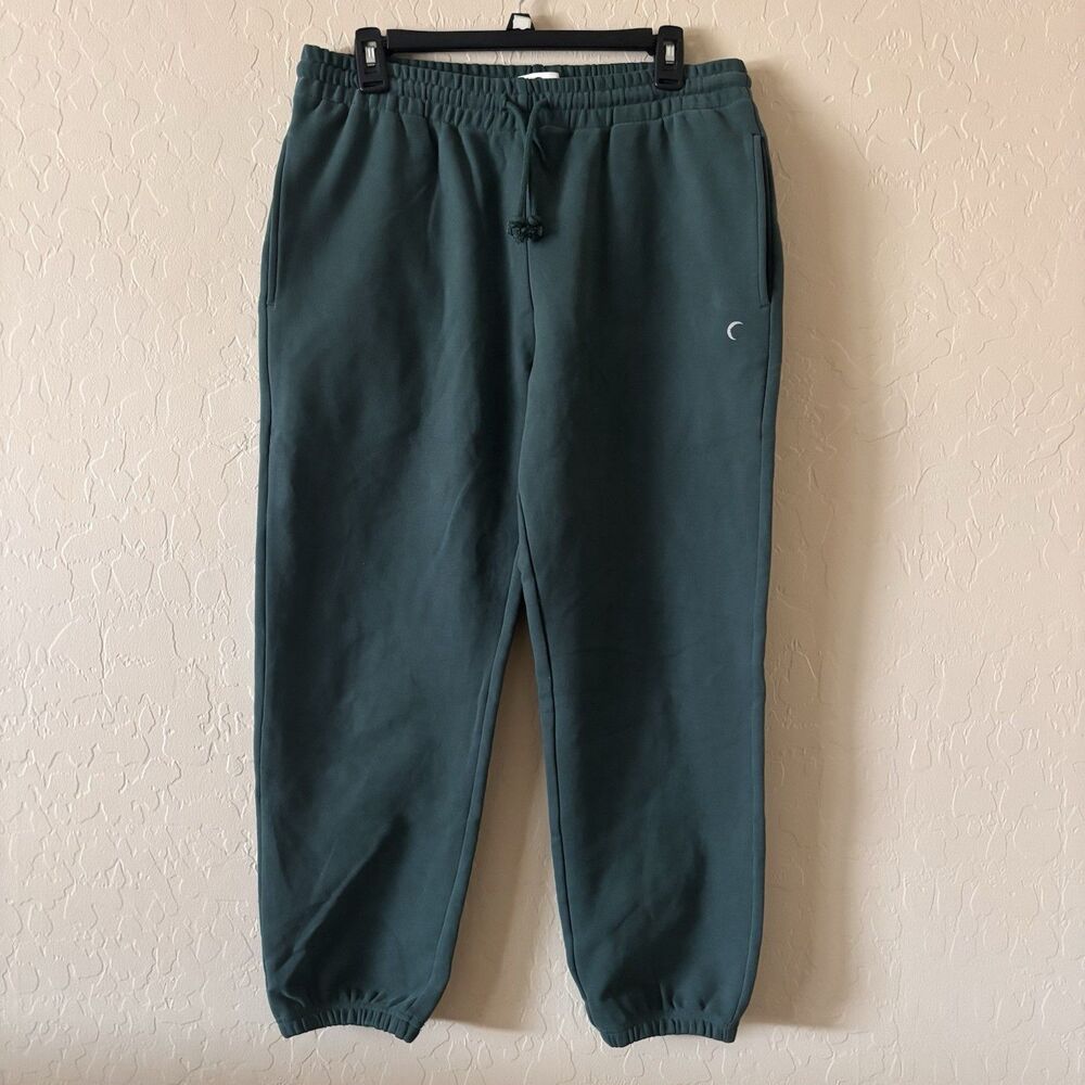 Zyia Active Pine Relaxation Sweats Jogger Pants XL Green Pockets